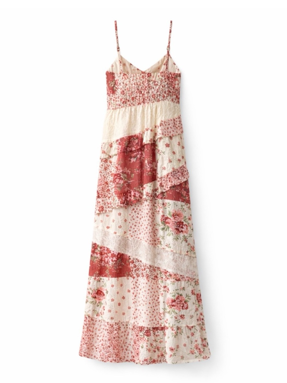 Floral Patchwork Maxi Dress in Dusty Rose - Picture 4 of 5